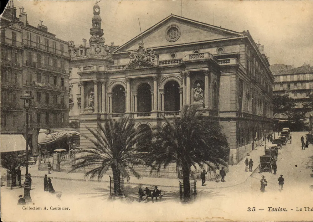 Toulon — O Teatro — Coleção A. Couturier, n° 35 - Frente