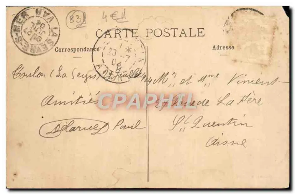 Toulon — O Teatro — Coleção A. Couturier, n° 35 - Verso