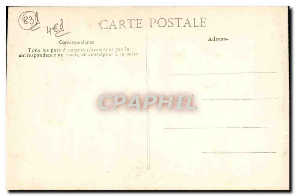 Toulon — Municipales Theater — Verleger E. P. Nr. 289 - Rückseite