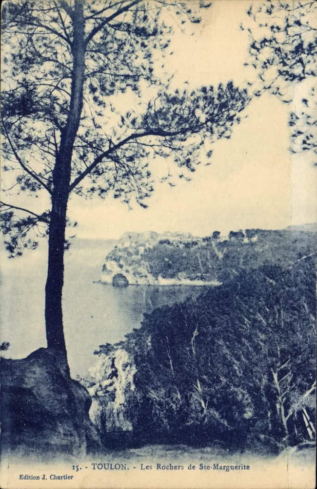 Toulon - Les Rochers de Ste-Marguerite — Édition J. Chartier, n°15 - Vorderseite