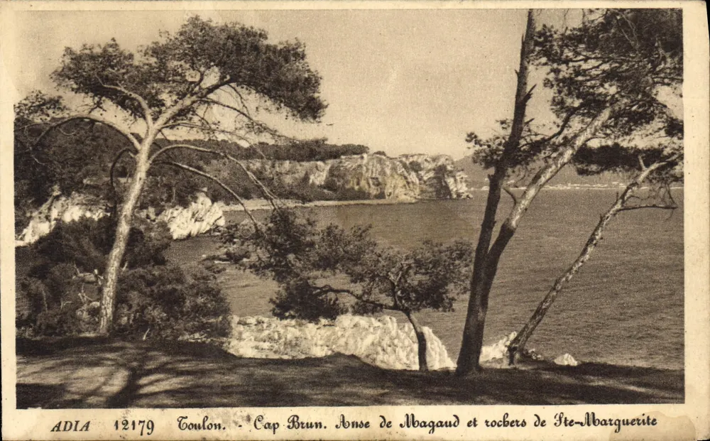 Toulon - Cap Brun, Anse de Magaud und Felsen von Ste-Marguerite — ADIA 12179 - Vorderseite