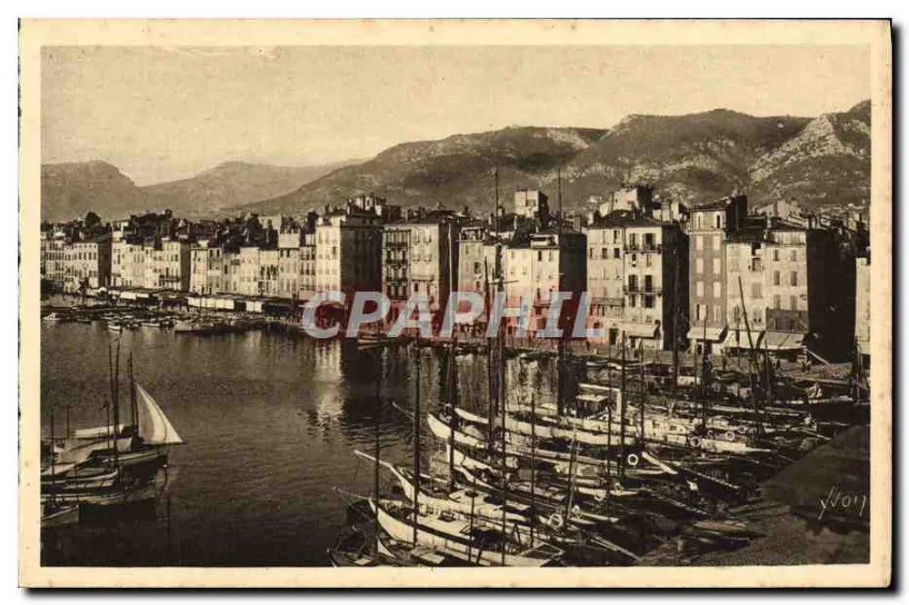 Toulon — Panoramablick auf den Hafen — Éditions d'Art Yvon & Paris - Vorderseite