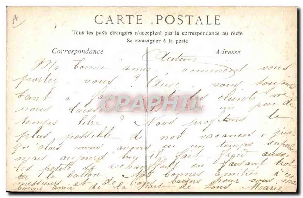 Kardinal PERRAUD, Bischof von Autun — Mitglied der Académie Française — Cliché Pirou - Rückseite