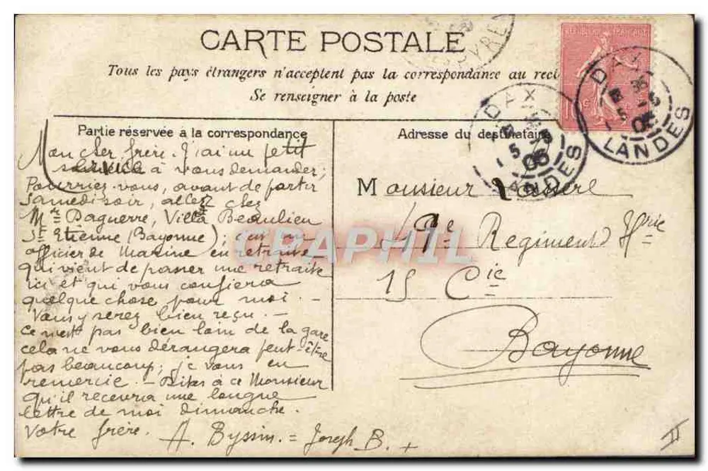 Seine Heiligkeit Pius X in den Gärten des Vatikans — Maison de la Bonne Presse — Rig M. X - Rückseite