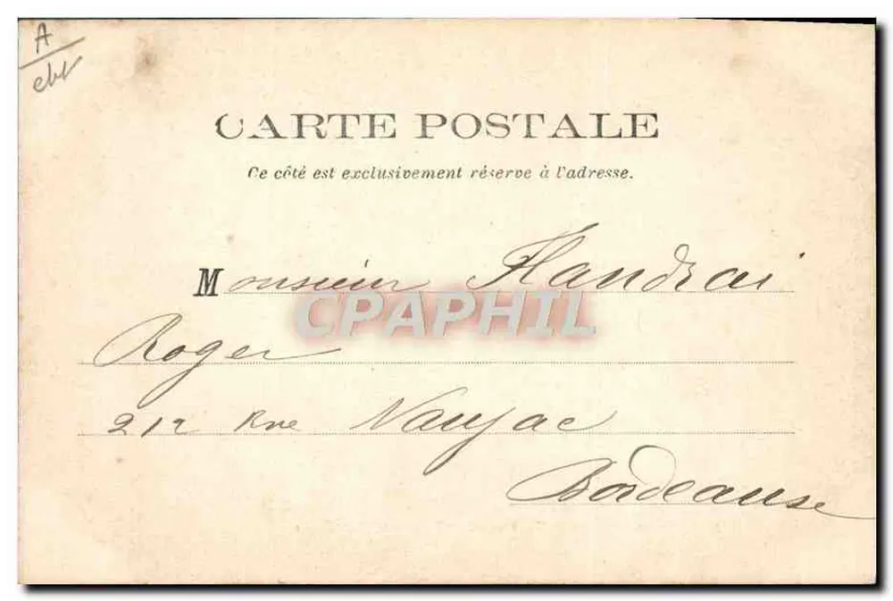 Saumur — Dernier Connuve ou le Déjeuner interrompu — éditeur : P. RACLOUX, Saumur, n°26 - Rückseite