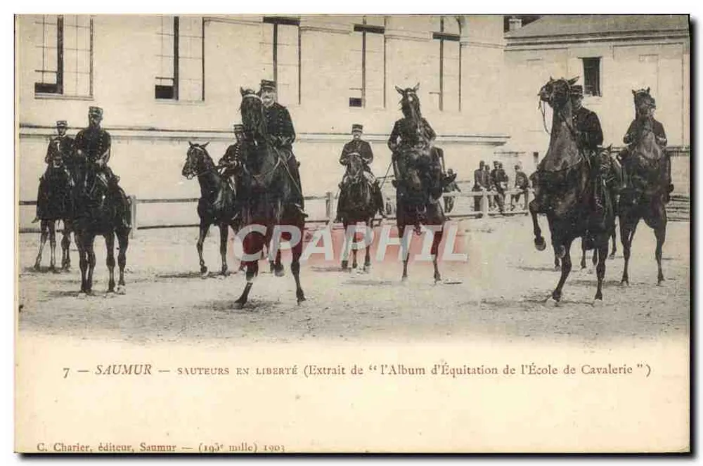 Saumur — Reiter in Freiheit — Auszug aus dem Reitbuch der Kavallerieschule — C. Charlier, Verlag, Saumur — (193. Druckauflage) 1903 - Vorderseite
