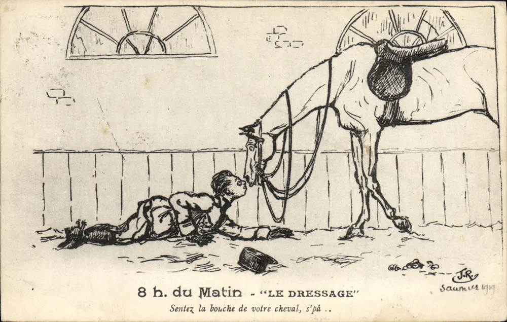 Das Training — 8 Uhr morgens — J.R. Saumier 1919 - Vorderseite