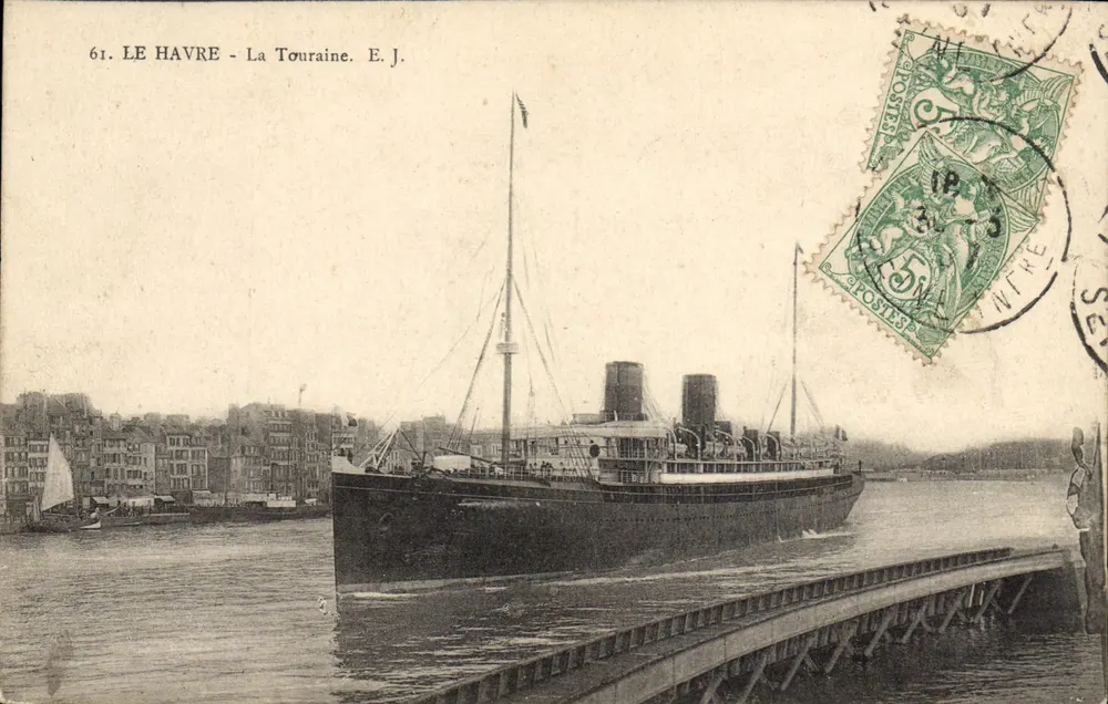 Le Havre - La Touraine — E.J. — Nr. 61 - Vorderseite