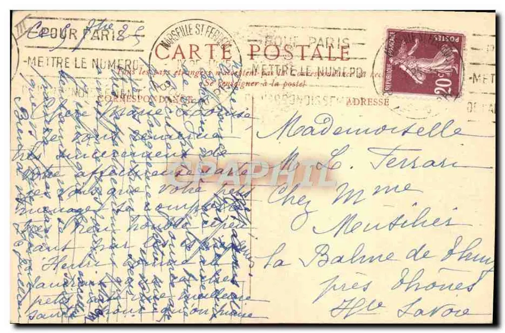 Sainte Clotilde — Die Heiligen Frankreichs — Sammlung der Patriotischen Liga der Französischen Frauen, n°1 - Rückseite