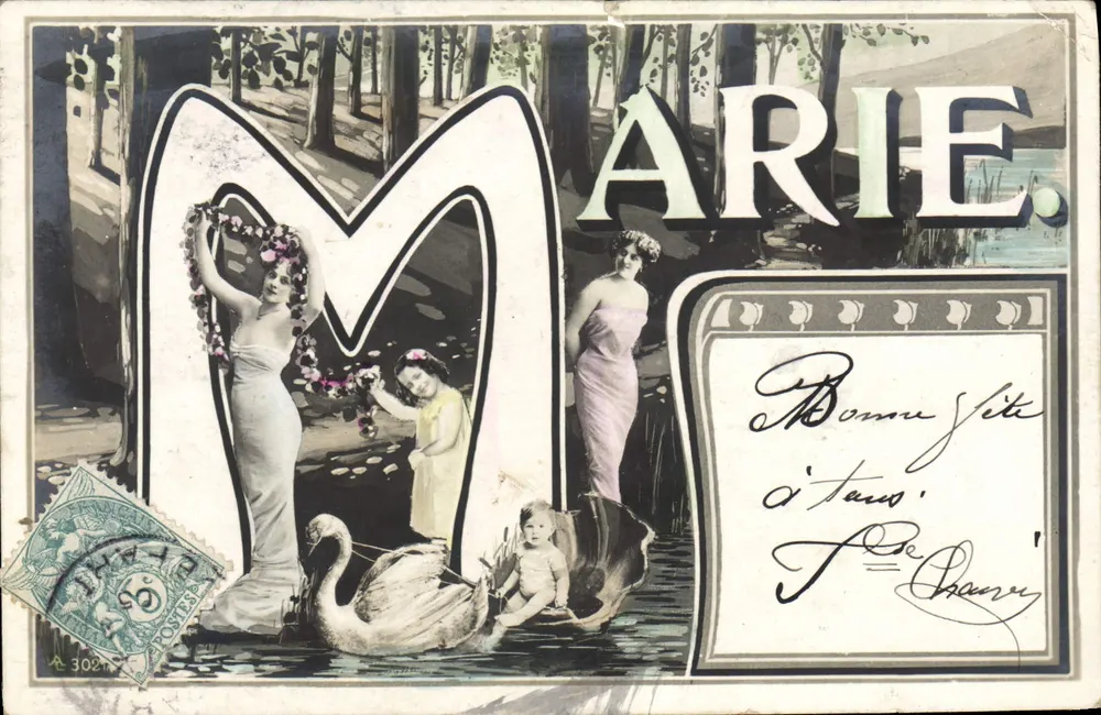 Marie — Urlaubskarte — Verlag A. 3027 - Vorderseite