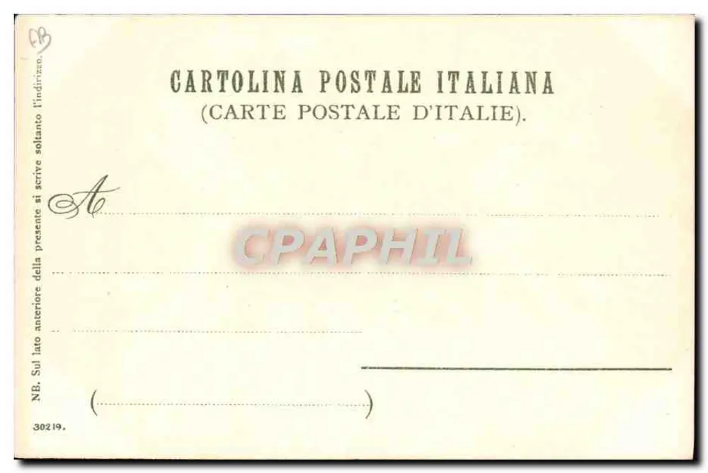Recco — Vista costeira com casa em falésia — Editora Schmidt & Cie, N° 30219 - Verso