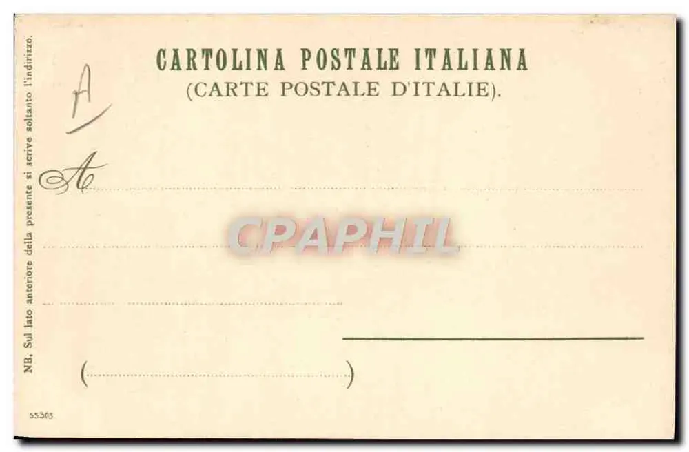 Genova, Pal. Dorìa — Ansicht des Gebäudes mit Bogen und Statue — Verlag Zöit Schmidt & Cie, Nürberg - Rückseite