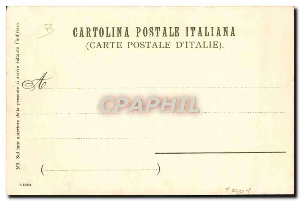 Alassio, Stambroppo — pittoreske Ansicht — Verlag Cartoline Postali Italiane, Nr. 4-1301 - Rückseite
