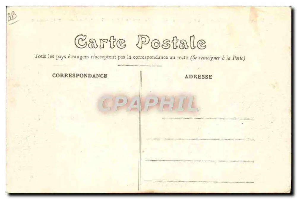 Abfahrt eines Versorgungszuges — englische Truppen — Imp. und Édit. J. Bouveret - Le Mans - Rückseite
