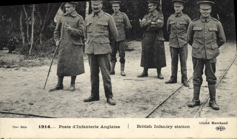 Estação de Infantaria Britânica — Cliché Marchand - Frente