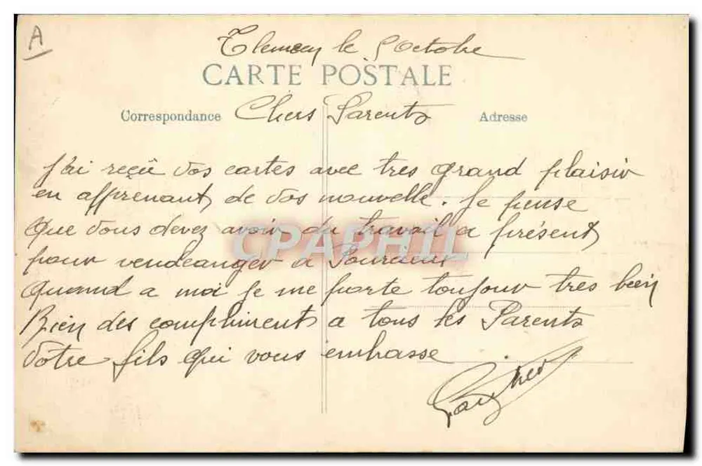 Partida de um Regimento — O CONFLITO EUROPEU EM 1914 — Edição E.P.D. - Verso