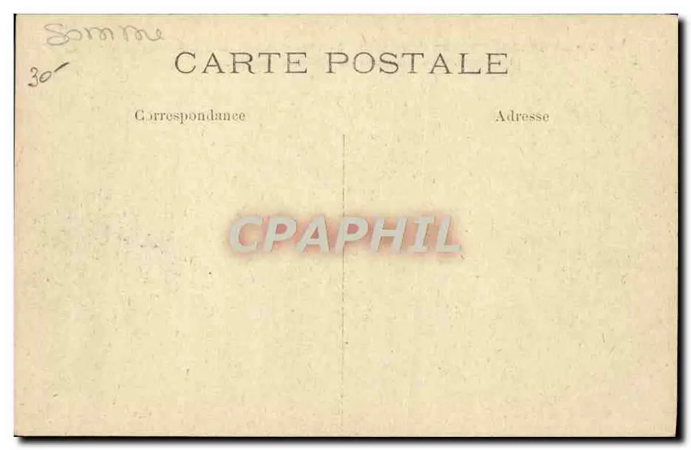 A Estação de Barons — F. — Destruída pelos bombardeios alemães durante a Grande Guerra 1914-18 - Verso