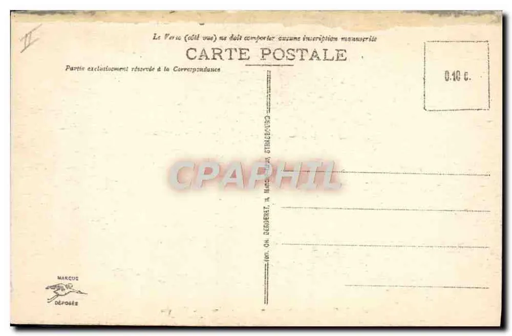 Trois-Épis (Höhe 700 m.) — Das Militärgelände — Verleger Marcel Béguin, Nr. 22 - Rückseite