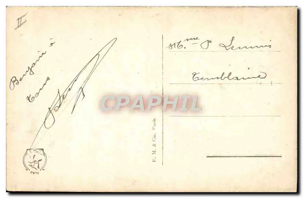 Soldados na cozinha de campo - Paris - Foto Werlaud - La Popote - 17 - Guerra 1914 - Verso