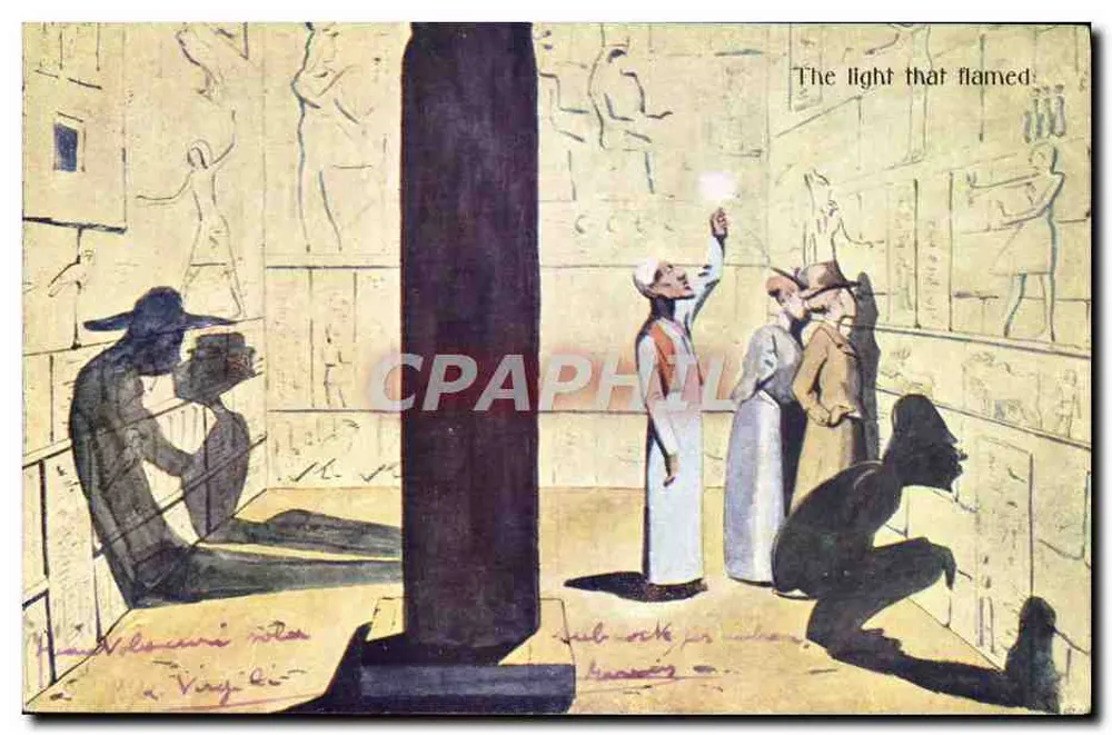 Szene in einem ägyptischen Tempel — Das Licht, das flammte — Verlag nicht sichtbar - Vorderseite