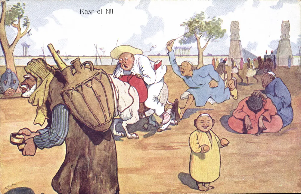 Kasr el Nil — lokale Szene — Verlag B.K.W.L. Nr. 951-6 - Vorderseite