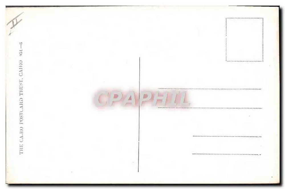 Kasr el Nil — Szene des täglichen Lebens — The Cairo Postcard Trust, n° 951-6 - Rückseite