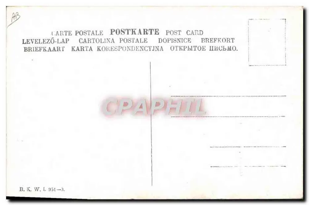 D . . n Cheops — Ilustração de trabalhadores perto de uma pirâmide — B. K. W. I. 951-3 - Verso
