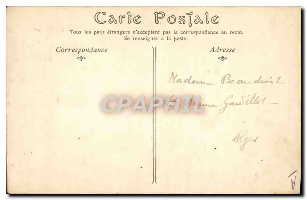 Basque junge Frau — La Côte d'Argent, Serie 43 — Verlag: La Côte d'Argent - Rückseite