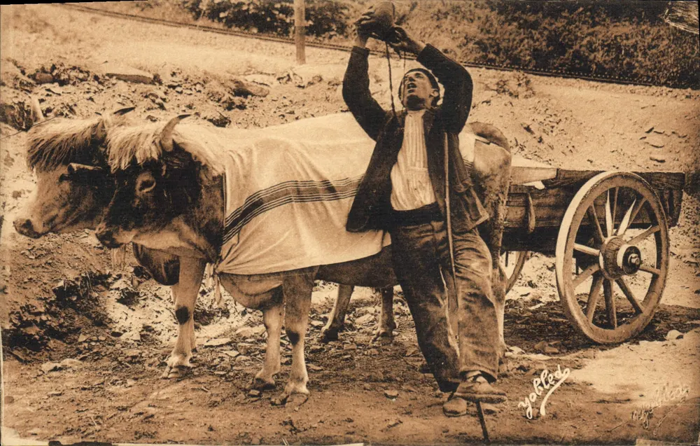 Pays Basque - O Beberrão — Fototipia Marcel Delboy, Bordeaux - Frente