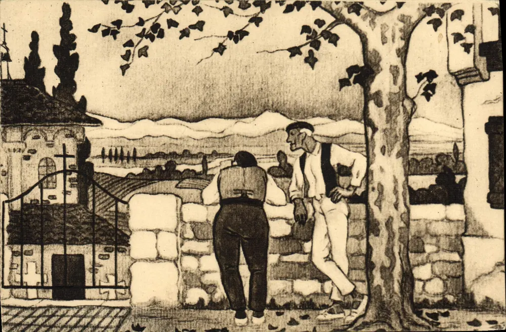 Paese Basco — L'Autunno — Heliotipia Marcel Deboy, Bordeaux - Recto