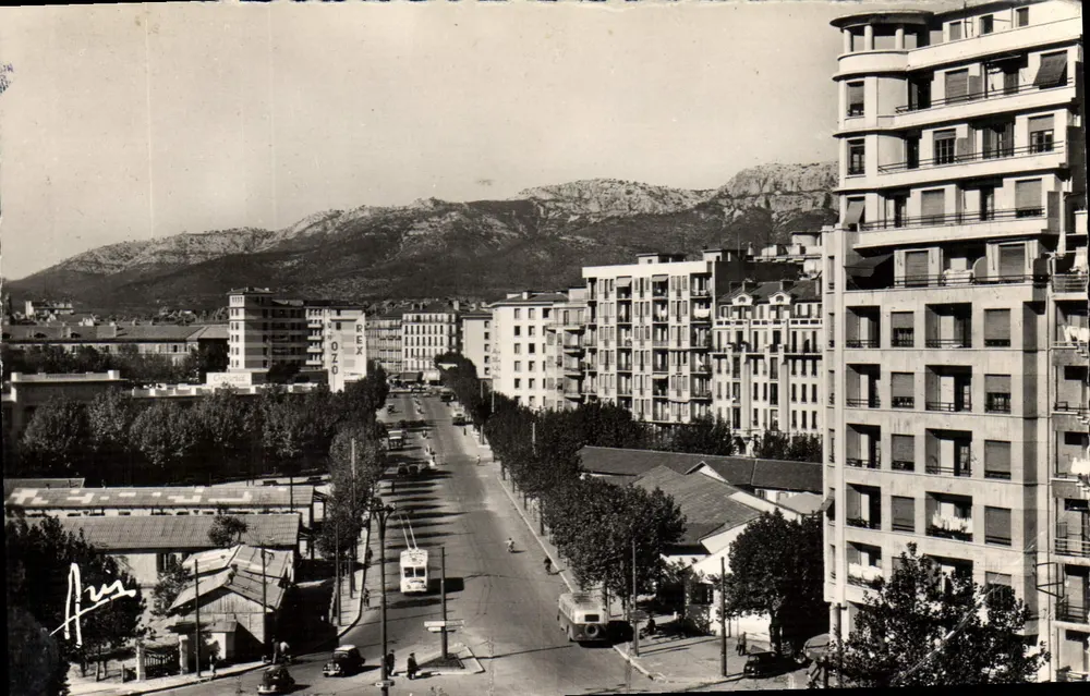 Vue de la rue de Bordon — Toulon — éditeur ARIS - Frente
