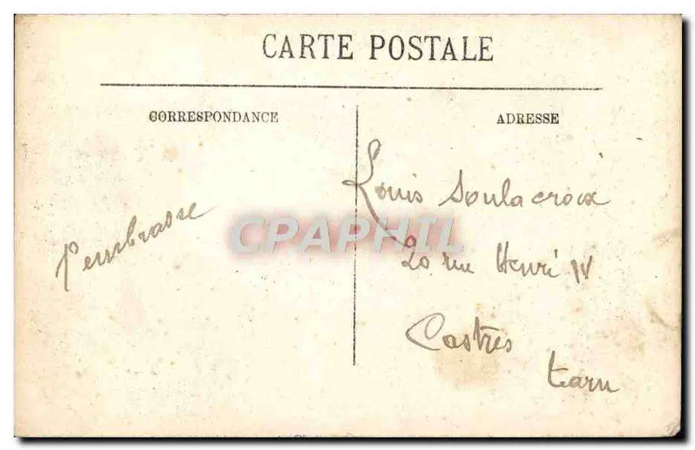 Marseille — Das Schloss If. Edmond Dantès in seiner Gefängniszelle — LL Selecta - Rückseite