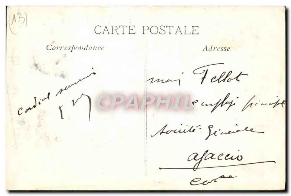 Marseille — Île du Château d'If, le donjon — editor desconhecido, n° 88 - Verso