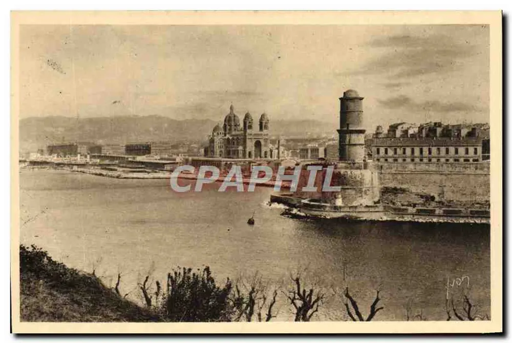 Marseille — Le Fort Saint-Jean und die Kathedrale — Les Éditions d'Art Yvonne Paris - Vorderseite