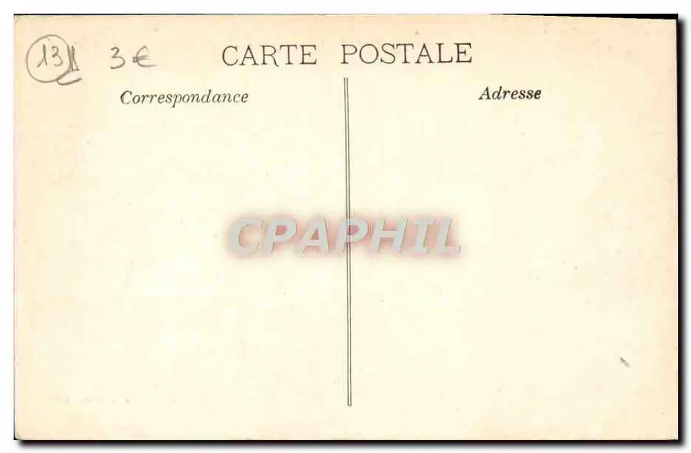 Marseille. 3. - O Parque Borély — Magasin Général - Marseille - Verso