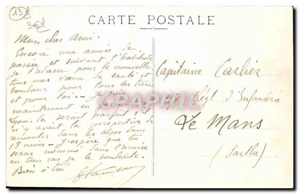 Marselha — Parc Borely — O Lago — EL. - Verso