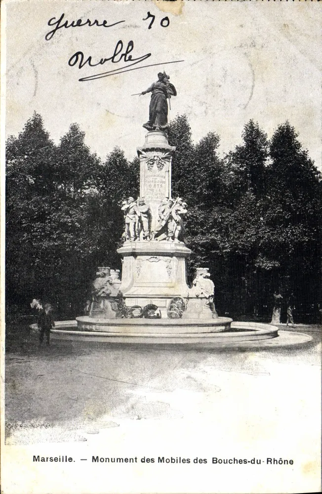 Marseille — Denkmal der Mobiles der Bouches-du-Rhône — Verlag C. G. N. T. - Vorderseite