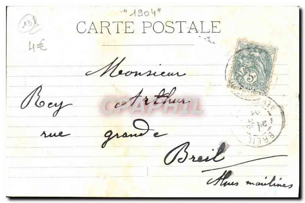 Marseille — Denkmal der Mobiles der Bouches-du-Rhône — Verlag C. G. N. T. - Rückseite