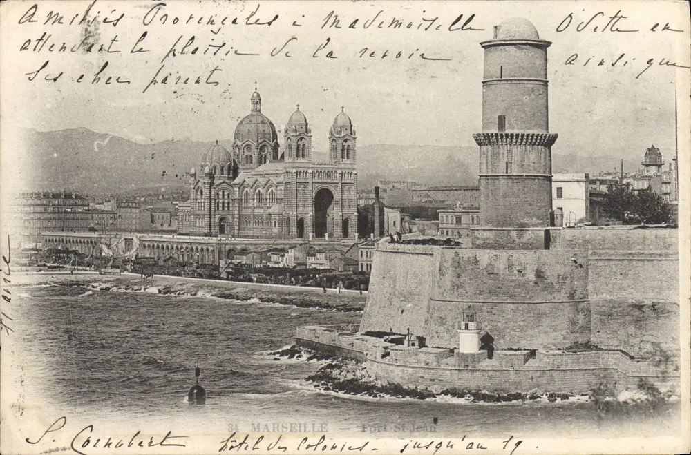 Vista de Marselha — Porto São Leão — editor P. Cornubert, n° 19 - Frente