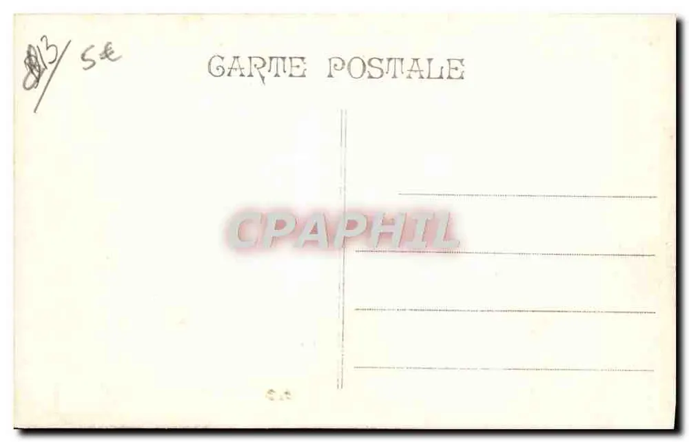 Marseille - Bassin des Carénage und N.-D. de la Garde — Verleger G. Cusenier - Rückseite