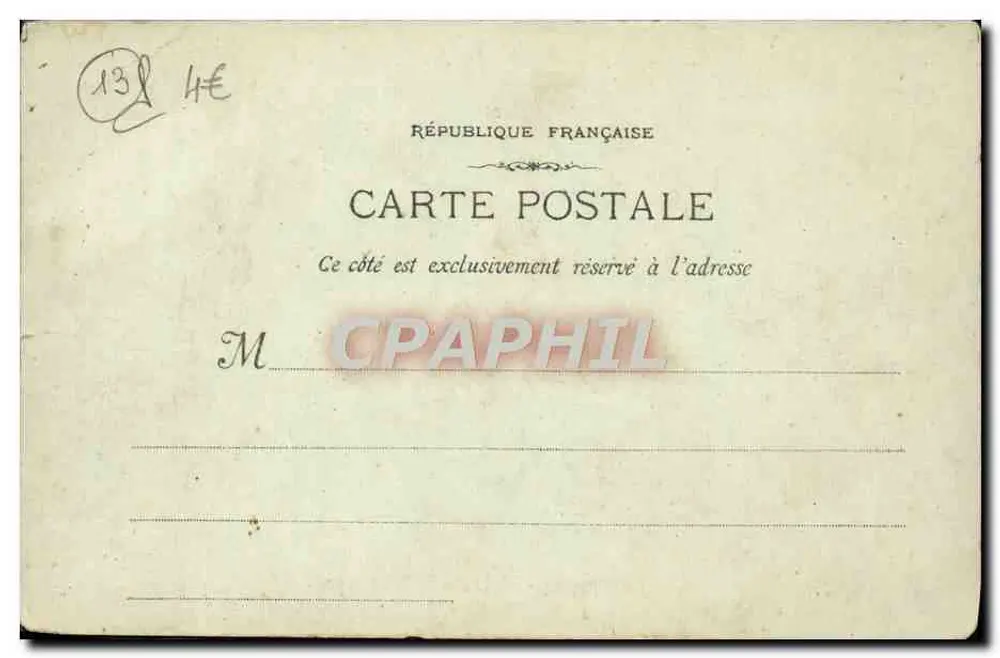Marselha - A Abadia de São Victor — Fototipo E. Thubaneau, 19, rue Thubaneau - Verso