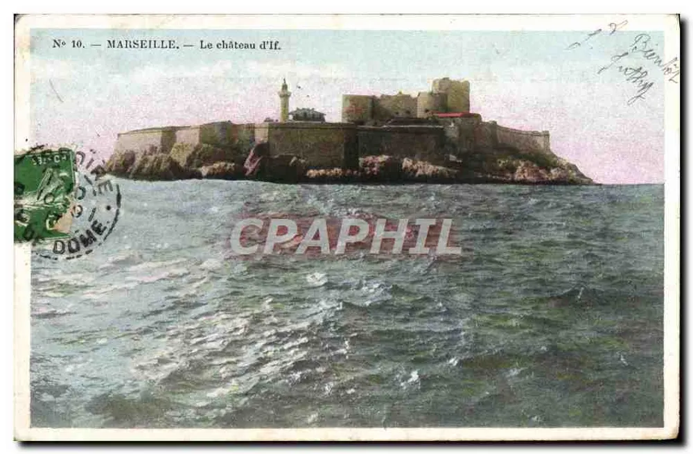 Marselha — O castelo de If — Edição C. Marselha, n°10 - Frente