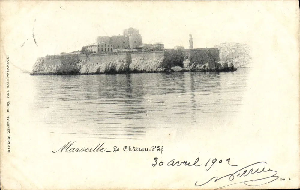 Marselha — O Castelo de If — Loja Geral, Rua Saint-Perréol - Frente