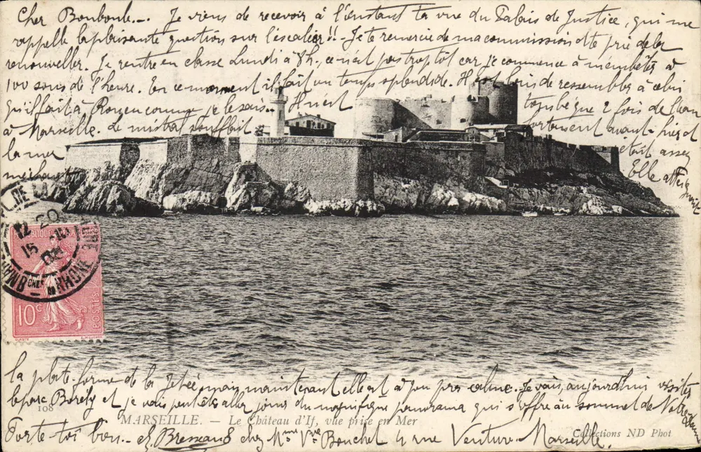Schloss If, Ansicht vom Meer — Marseille — Verlag ND Phot, Nr. 108 - Vorderseite