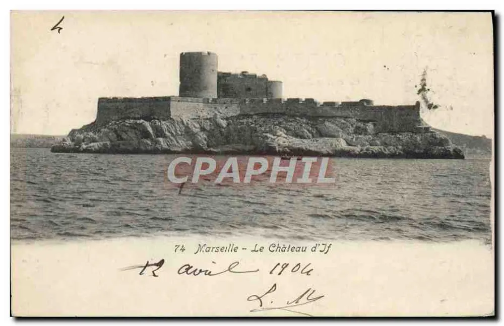 O Castelo de If — Marselha — editor desconhecido, número de série não visível - Frente