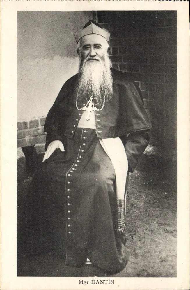 Mgr DANTIN — Retrato em traje eclesiástico — Carte postale - Frente