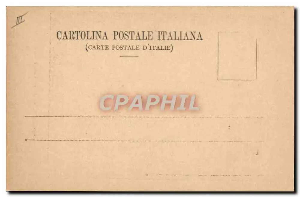 Segen von S. S. Leo XIII — Ausgabe Cartolina Postale Italiana, n° 50 - Rückseite