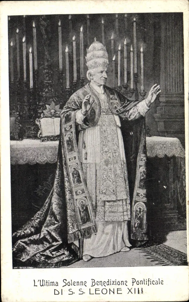 A Última Bênção Pontifical Solene de S.S. Leão XIII — Società Editrice Cartoline-Tuning (Genebra) - Frente