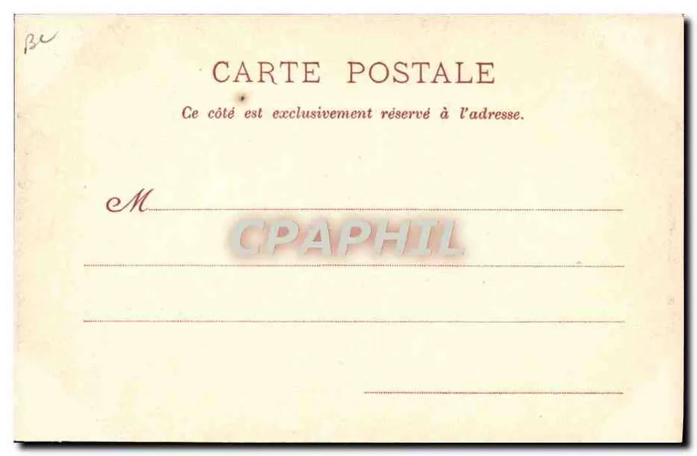 Saumur - Springreiter in Freiheit - Courbette — Verleger: C. Charier, Saumur. Royer et Cie, Nancy. Nr. 14 - Rückseite