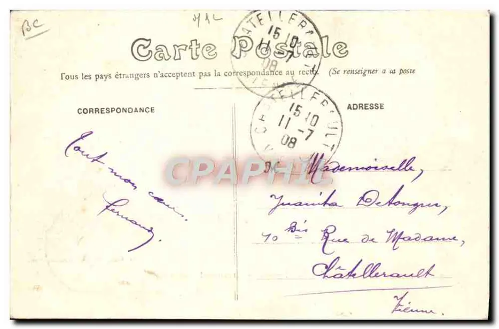 Saumur (M.-et-L.) — Carrossel - Salto final — editor Fermangy, n°45 - Verso